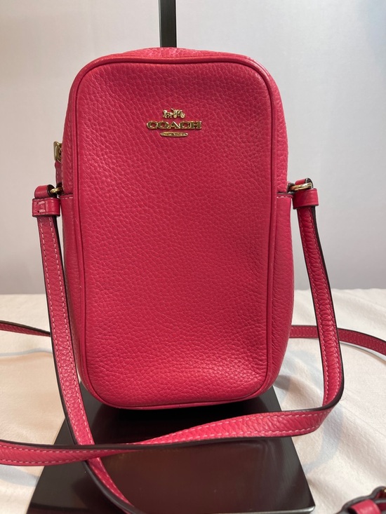Coach Handbags - Coach M3023-C0736 North/South Zip Crossbody Leather Pink